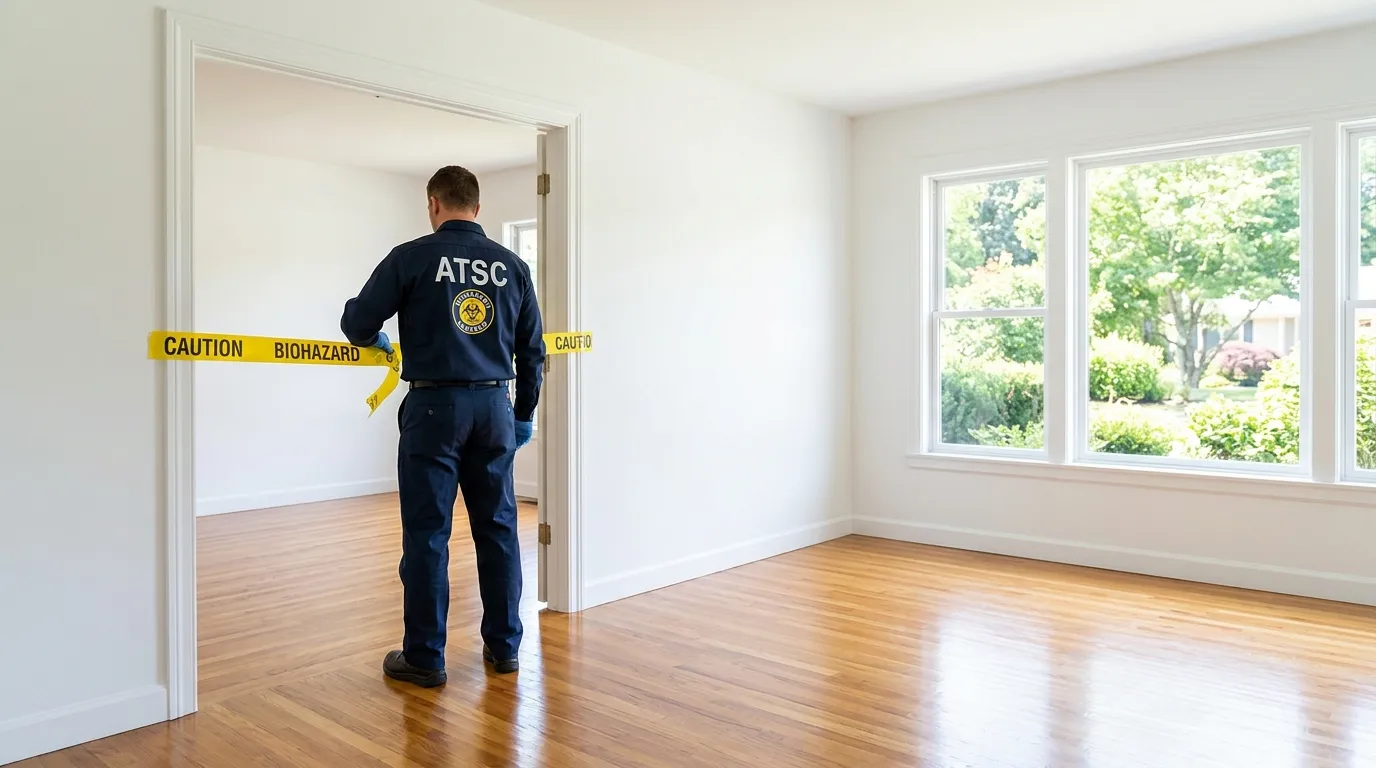 Certified biohazard cleanup crew performing Trauma Scene Cleanup in Kannapolis